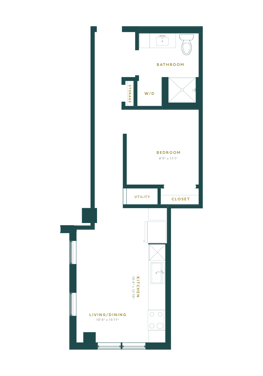 Available Floor Plans | Studio, One, Two-Bedroom Apartments